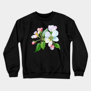 Flower Watercolor Painting Crewneck Sweatshirt